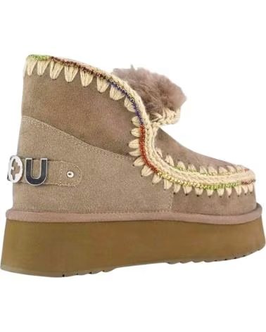 MOU ESKIMO 18 PLATFORM RHINESTONES ELEPHANT ANKLE BOOTS GREY