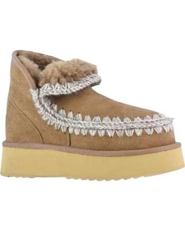 MOU STIVALETTI MINI ESKIMO PLATFORM DARK STONE BROWN