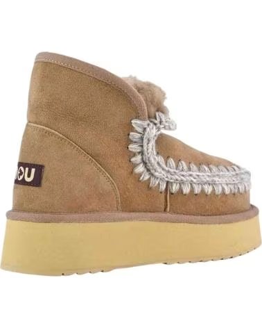 MOU STIVALETTI MINI ESKIMO PLATFORM DARK STONE BROWN