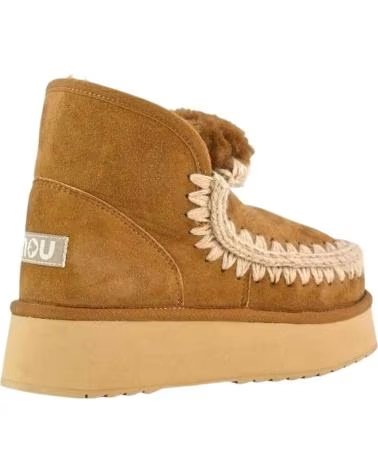 MOU BOTINES MINI ESKIMO PLATFORM BOOT COGNAC EN MARRON PARA MUJER BROWN