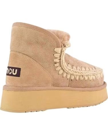 MOU STIVALETTI MINI ESKIMO PLATFORM COLOR CAMMELLO BEIGE