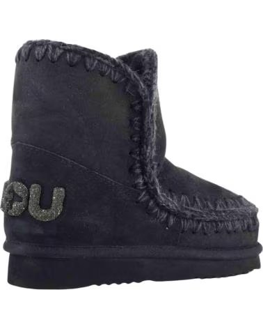 MOU ESKIMO 18 GLITTER LOGO STIEFEL SCHWARZ BLACK