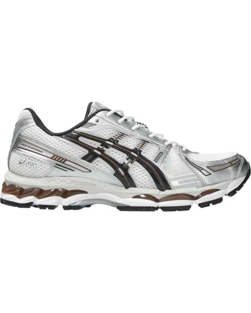 ASICS BASKETS GEL KAYANO 12 1 GRAPHITE GREY BLANC POUR HOMME