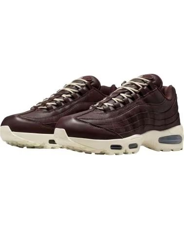NIKE AIR MAX 95 BIG BUBBLE HEAVY LEATHER SNEAKER BRAUN