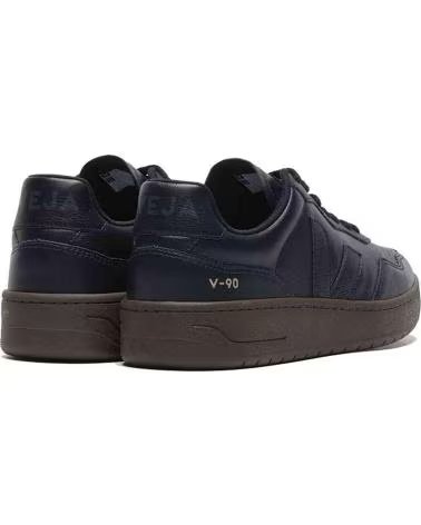 VEJA SAPATILHAS V-90 OT LEATHER PRETAS PARA MULHER