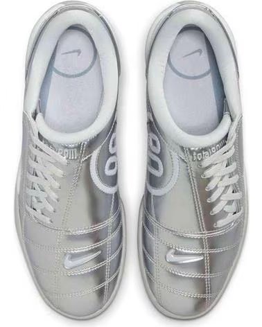 NIKE SCARPE TOTAL 90 W METALLIC PLATINUM ARGENTO