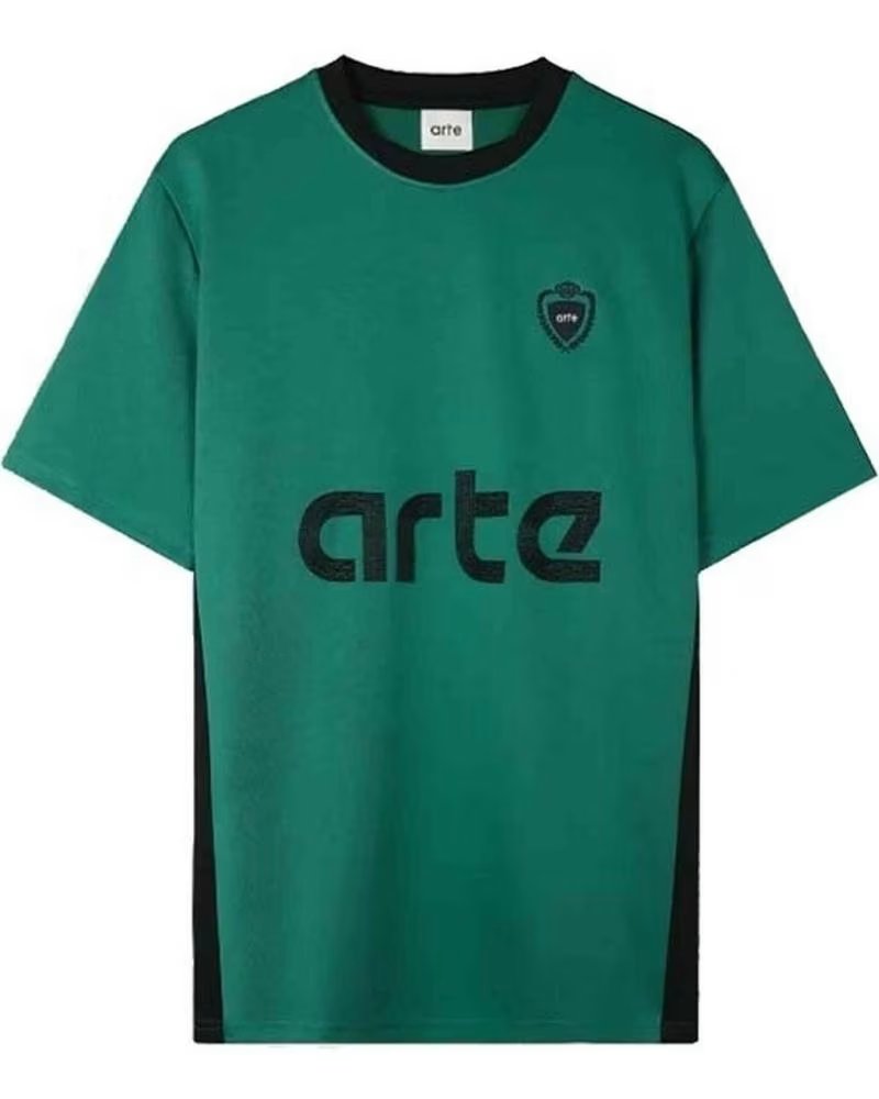 ARTE CAMISETA FOOTBALL DE MANGA CORTA EN VERDE