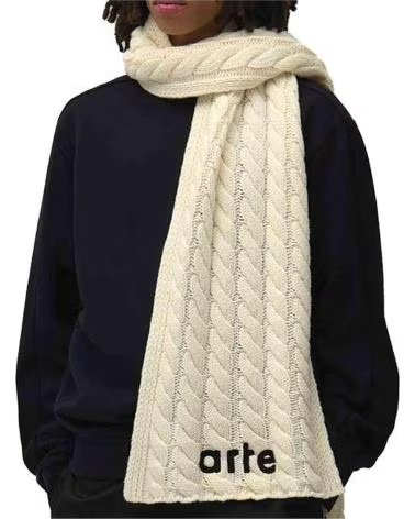 ARTE SCIARPA UOMO TEXTURED LOGO CREMA