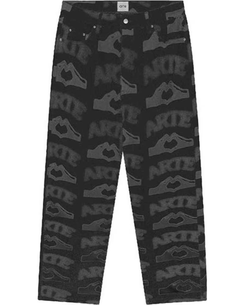 ARTE PANTALÓN LARGO HEART PRINTED EN NEGRO