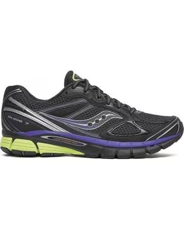 SAUCONY ZAPATILLAS PROGRID GUIDE 7 BLACK EN NEGRO PARA HOMBRE
