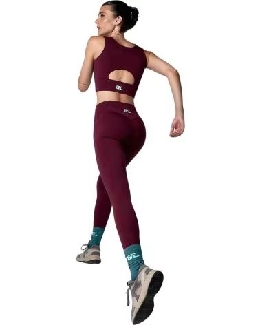 BLACK LIMBA SPORT-LEGGINGS IMPACT LINE AUBERGINE
