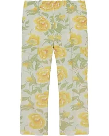 KENZO PANTALÓN LARGO PEONIE CROPPED MULTICOLOR MUJER WHITE