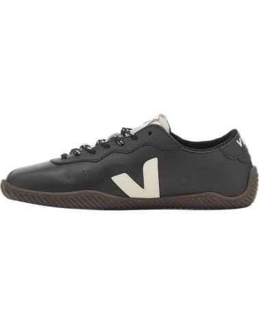 VEJA TÊNIS NS0221612B EM COURO PRETO PARA HOMEM