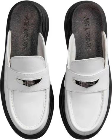 JORDAN MULES HJ4292-100 DE PLATAFORMA EN BLANCO