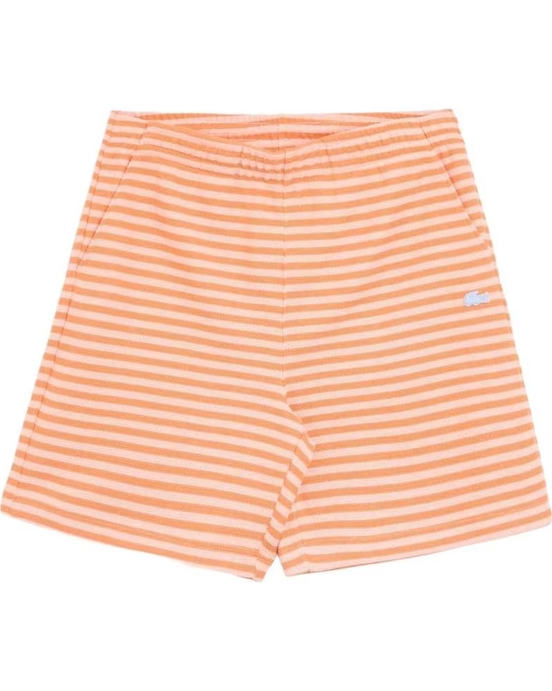 LACOSTE SHORT GH2198-00-4HI RAYÉ ORANGE HOMME
