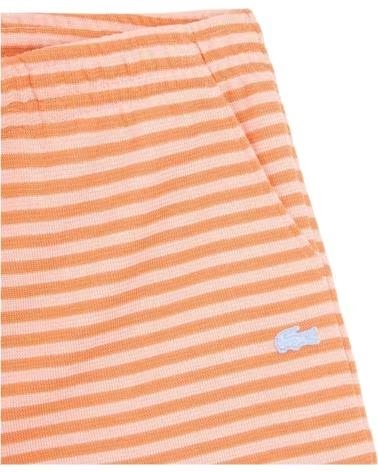 LACOSTE SHORT GH2198-00-4HI RAYÉ ORANGE HOMME