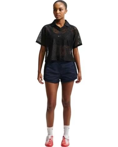 NIKE POLO A MANICHE CORTE IF0520-010 NERA DA DONNA