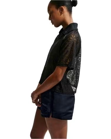 NIKE POLO A MANICHE CORTE IF0520-010 NERA DA DONNA