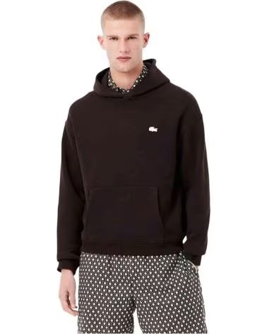 LACOSTE FELPA CON CAPPUCCIO SH0518-00-3LA MARRONE UOMO