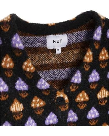 HUF JERSEY WKN0044-BLACK CON ESTAMPADO DE SETAS