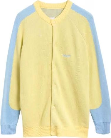 WE ARE NOT FRIENDS STRICKJACKE WANF-SP2521 IN GELB UNISEX