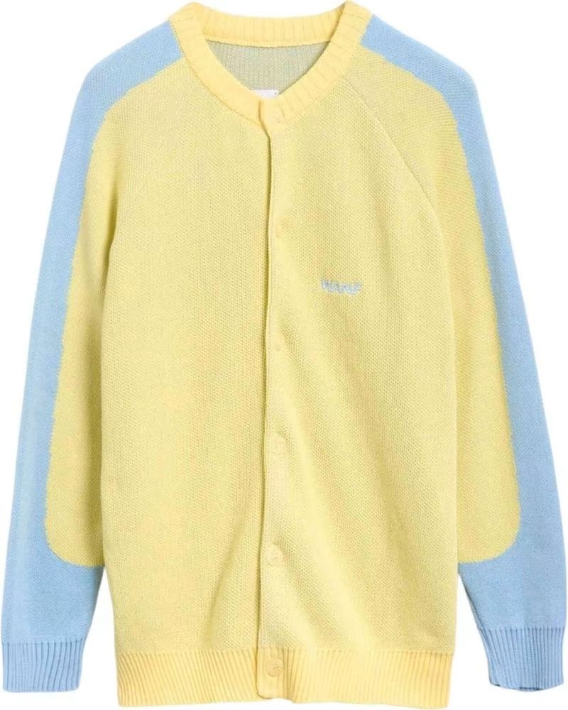 WE ARE NOT FRIENDS STRICKJACKE WANF-SP2521 IN GELB UNISEX