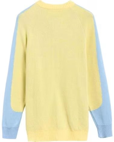 WE ARE NOT FRIENDS STRICKJACKE WANF-SP2521 IN GELB UNISEX