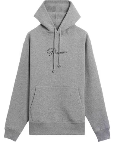 PLEASURES P25SU076-HEATHER KAPUZENPULLOVER GRAU UNISEX
