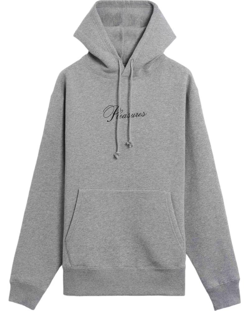 PLEASURES P25SU076-HEATHER KAPUZENPULLOVER GRAU UNISEX