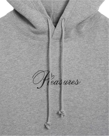 PLEASURES P25SU076-HEATHER KAPUZENPULLOVER GRAU UNISEX