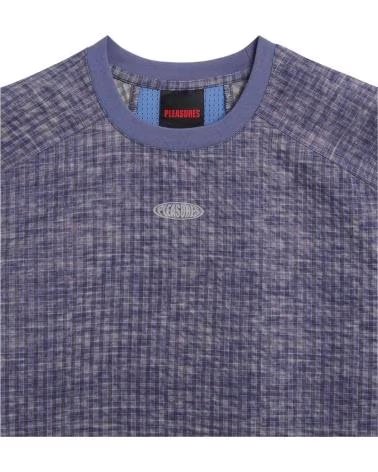 PLEASURES CAMISETA DE MANGA CORTA P25SU015-NAVY EN GRIS PARA UNISEX