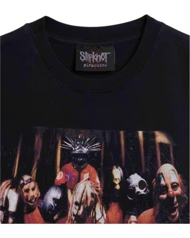 PLEASURES T-SHIRT P25SK006-BLACK SLIPKNOT UNISEX