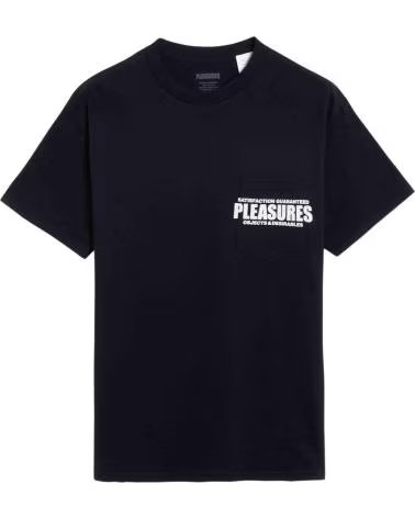 PLEASURES CAMISETA DE MANGA CORTA P24W044-BLACK UNISEX