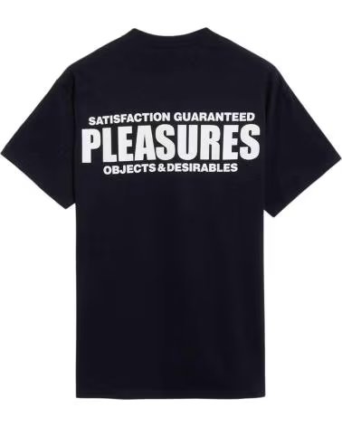 PLEASURES CAMISETA DE MANGA CORTA P24W044-BLACK UNISEX