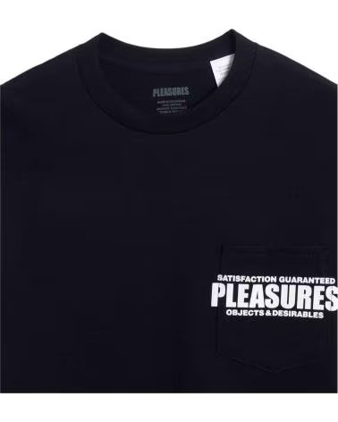 PLEASURES CAMISETA DE MANGA CORTA P24W044-BLACK UNISEX