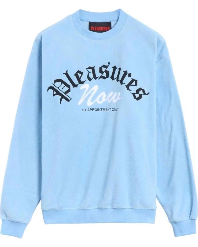 PLEASURES SUDADERA P24W019-SLATE EN AZUL PARA UNISEX