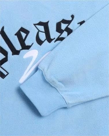 PLEASURES SUDADERA P24W019-SLATE EN AZUL PARA UNISEX