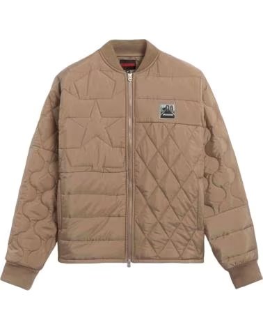 PLEASURES GIACCA TRAPUNTATA UNISEX P24W016-BROWN
