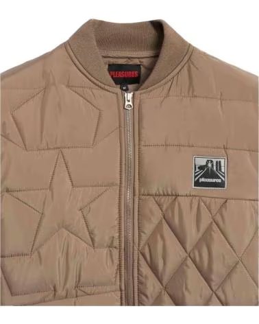 PLEASURES GIACCA TRAPUNTATA UNISEX P24W016-BROWN