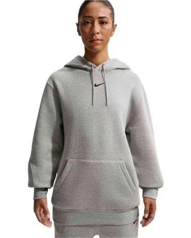 NIKE SUDADERA CON CAPUCHA HM5762-021 EN GRIS PARA HOMBRE