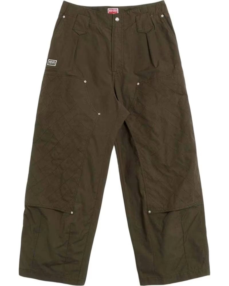 KENZO PANTALONE CARGO LUNGO FF65PA2469HD-51 MARRONE UNISEX
