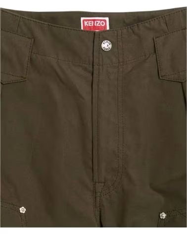 KENZO PANTALONE CARGO LUNGO FF65PA2469HD-51 MARRONE UNISEX