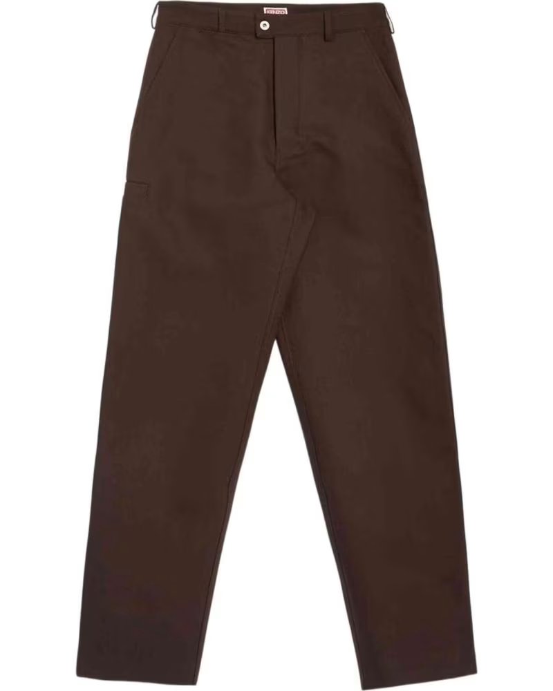 KENZO PANTALON LARGO FF55PA3659GB-90 MARRON HOMBRE