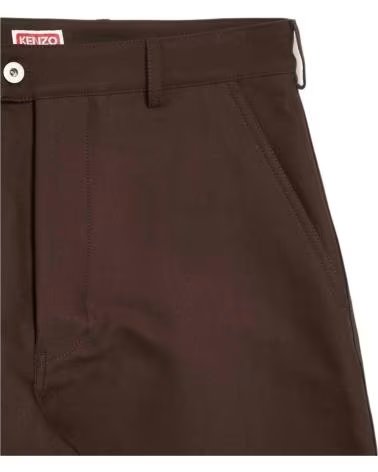 KENZO PANTALON LARGO FF55PA3659GB-90 MARRON HOMBRE