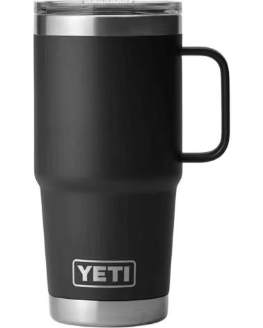 YETI GOBELET THERMIQUE SKU-0320-BLK AVEC ANSE, ACIER INOXYDABLE NOIR