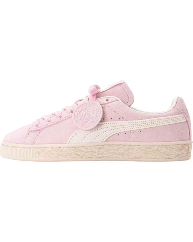 PUMA 405341-04 SUEDE CASUAL SNEAKER ROSA