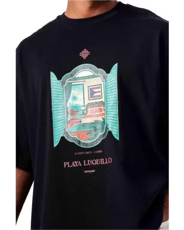 SIXTH JUNE CAMISETA DE MANGA CORTA M26022PTS-BLAC EN NEGRO PARA HOMBRE