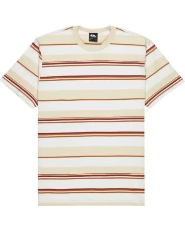 QUICKSILVER T-SHIRT DE MANGA CURTA QUIKSILVER LEKONI STRIPE EQYKT04410-WEG3 BONE WHITE
