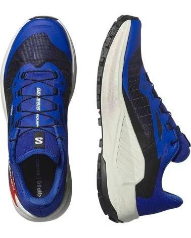 SALOMON GENESIS EQUIPE SNEAKER BLAU UND ROT UNISEX SURF THE WEB-FIERY RED-WHITE