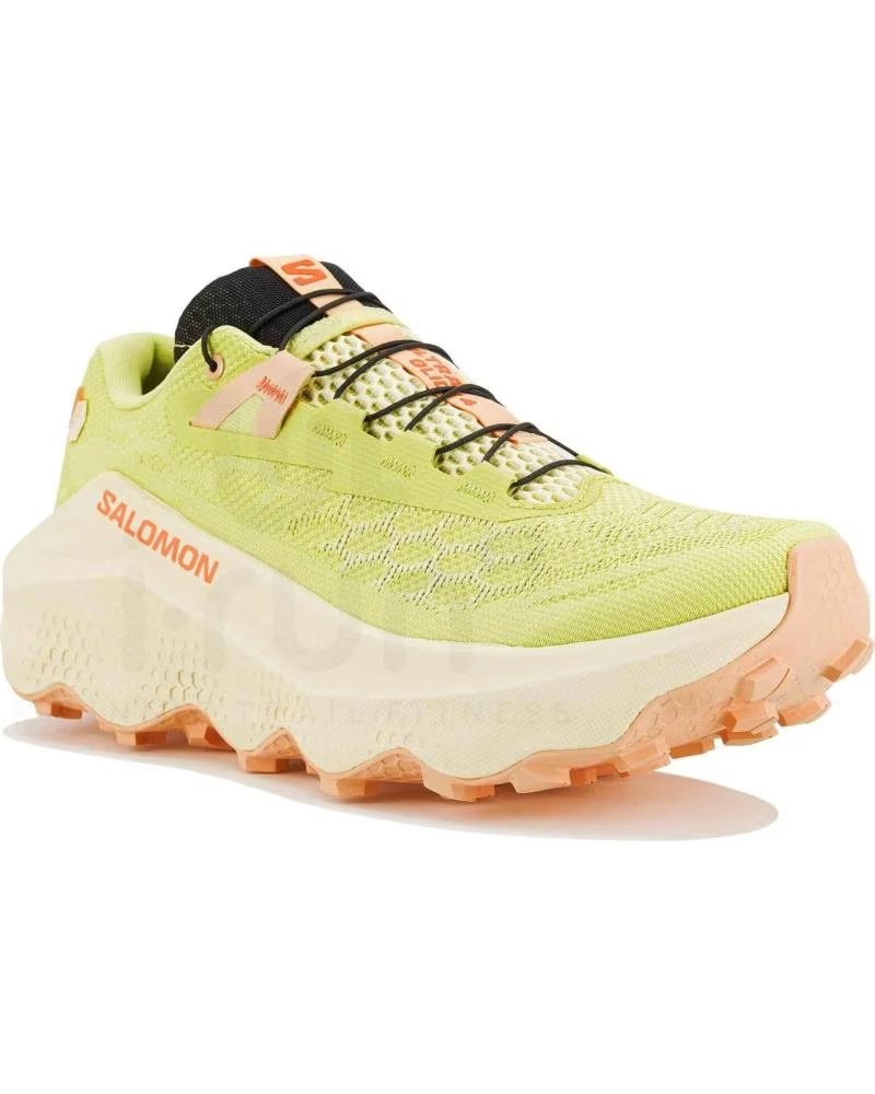 SALOMON ZAPATILLAS DE RUNNING ULTRA GLIDE 4 EN VERDE PARA MUJER SUNNY LIME-TRANSPARENT YELLOW-ALMON